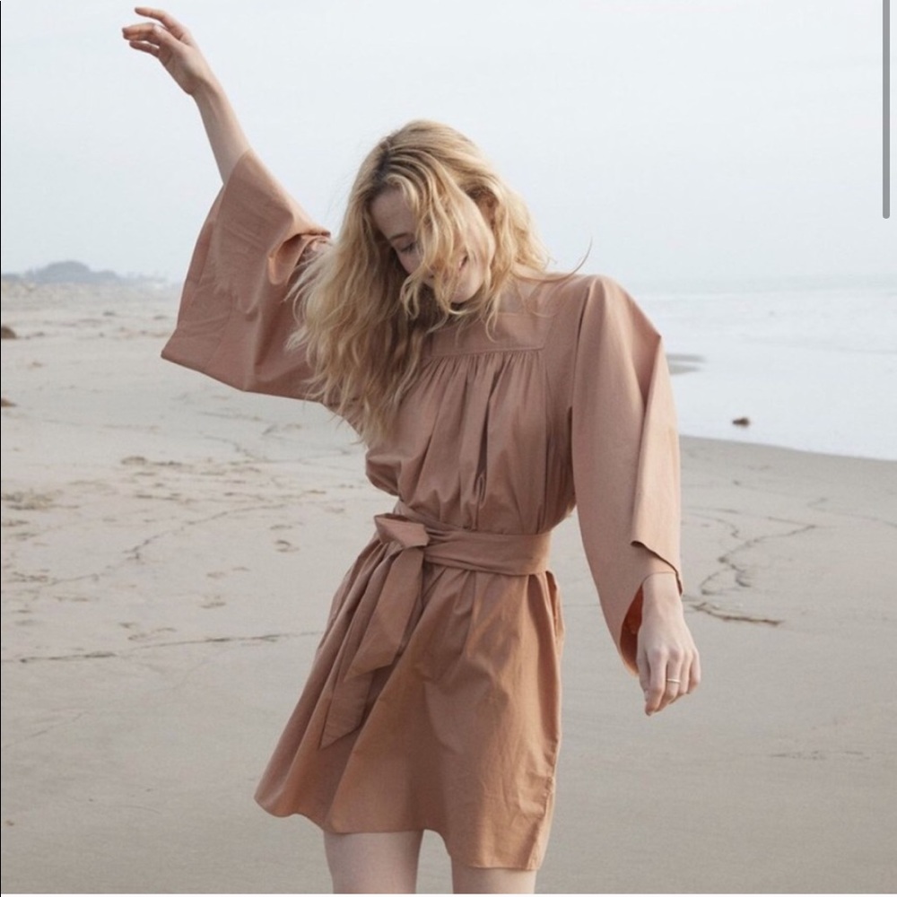 DOEN Calder Belted Dress in Adobe Medium